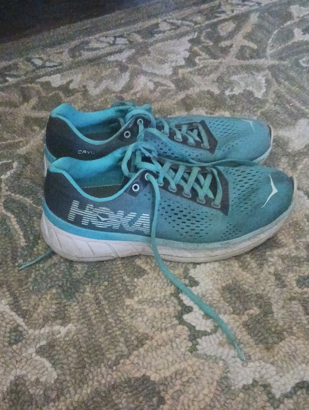 Hoka Women's Turquoise Athletic Running Shoes
